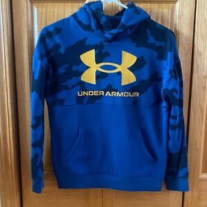 Under Armour Blue and Black Camo Hoodie
